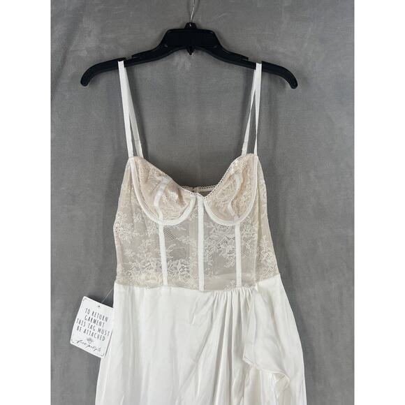 Katie May Take A Slip Dress In Ivory Size Medium Sleeveless - Picture 4 of 11